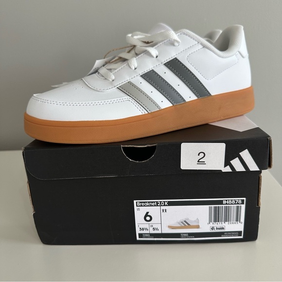 Adidas kids Breaknet 2.0 K unisex tennis shoes - Picture 1 of 9